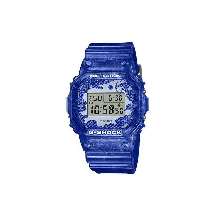 

Casio G-Shock Series Blue And White Porcelain Theme Retro Classic Square Quartz Watch Men watches DW-5600BWP-2PFQ Doll gift box