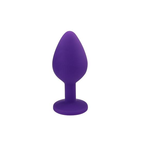 Anal Plug Adult Toy Waterproof 3 Rhinestone Design Plug Colors Anal Sex Toy Couples