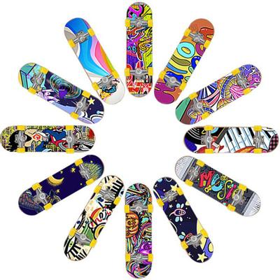 1Pc Cute Kids Children Mini Fingerboard Skate Boarding Gifts Party Toy Random