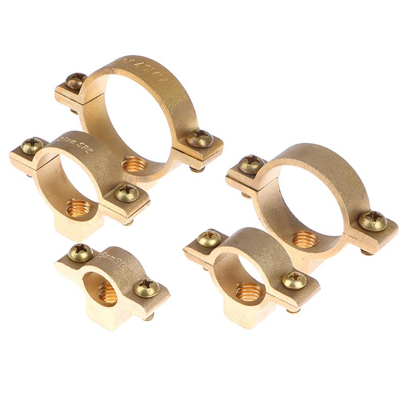 Passend für 15 22 28 35 40mm Außendurchmesser Rohr Messing M10 Rohrschelle Halterung Stütze Aufhänger Fest Klempnerei Wasser Neu und Hohe Qualität