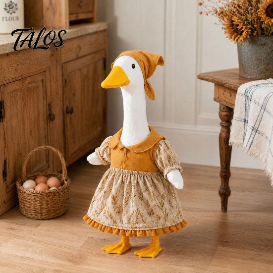 Talos Thanksgiving Porch Goose Outfit, Autumn Dress with Head Scarf for 23 Inch Statue, Outdoor Garden Yard Decor