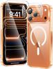 Magnetische Handyhülle für iPhone 14 Pro + Gehärtete Linsenfolie für Apple 15 Pro Max