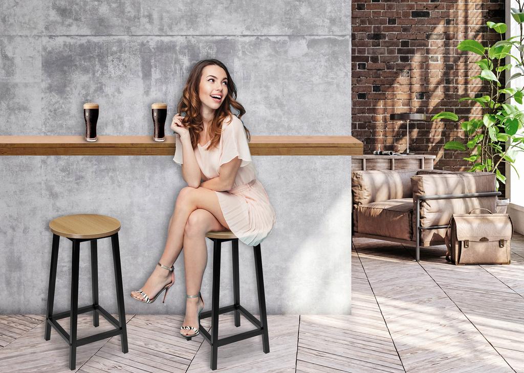 Hoker Flint Nowoczesny Dąb Loft Industrialny