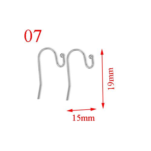 100pcs/lot(50pairs) Stainless Steel DIY Earring Findings Clasps Hooks Jewelry Making Accessories Earwire
