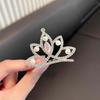 Pearl Crystal Crown Hair Comb Flower Rhinestone Hairpins Fashion Children Tiara Headband  Party