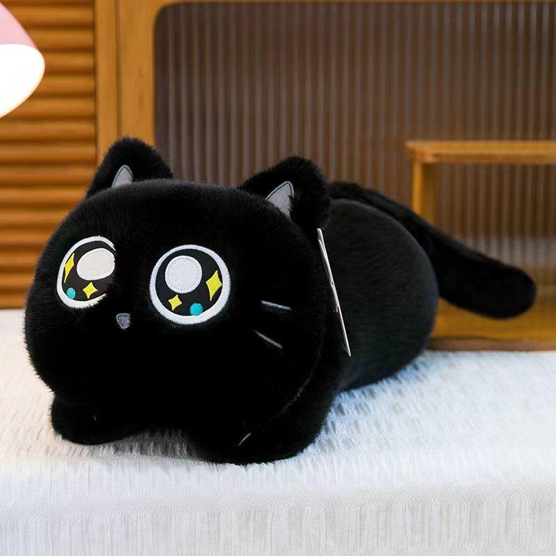 Schattig Kat Knuffeldier Zacht Pluizig Gevuld Kittenkussen In 4 Kleuren Geschikt Voor Kinderen Volwassenen Huisdecoratie Kussens Verjaardagscadeaus 45CM