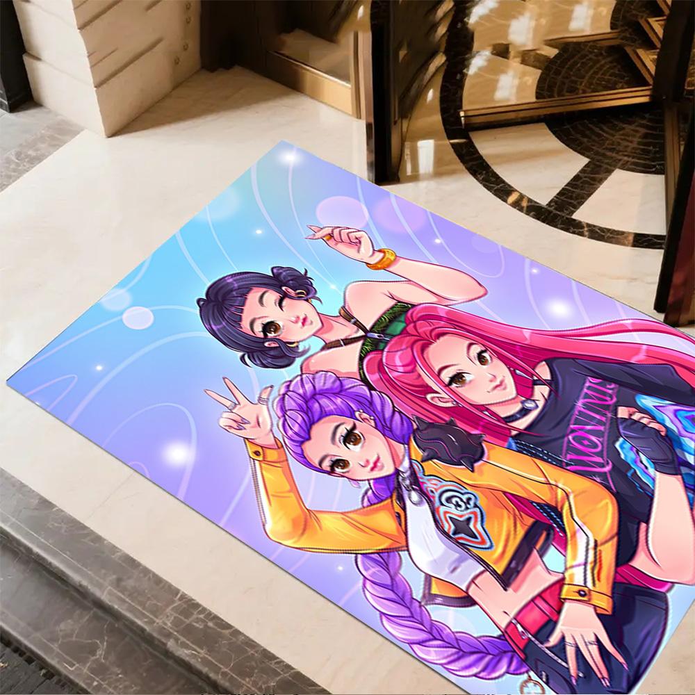 Colorful Friends Party Floor Rug Office Rug Suitable for Outdoor Kitchen Playrooms Game Room Anti-slip Rug Decorate Offices