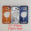 Корпус для iPhone 17 Pro Max Кришка акумулятора + Середня рама шасі + з бічними кнопками OEM Для IPhone 17 Pro Max Задня кришка Корпус