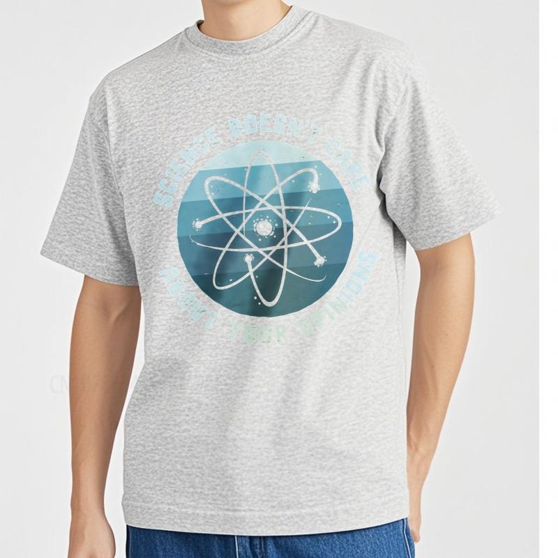 Big size summer Teenagers tshirt Science Doesnt Care About Your Opinions Short Sleeve Comfortable O Neck Tee shirt