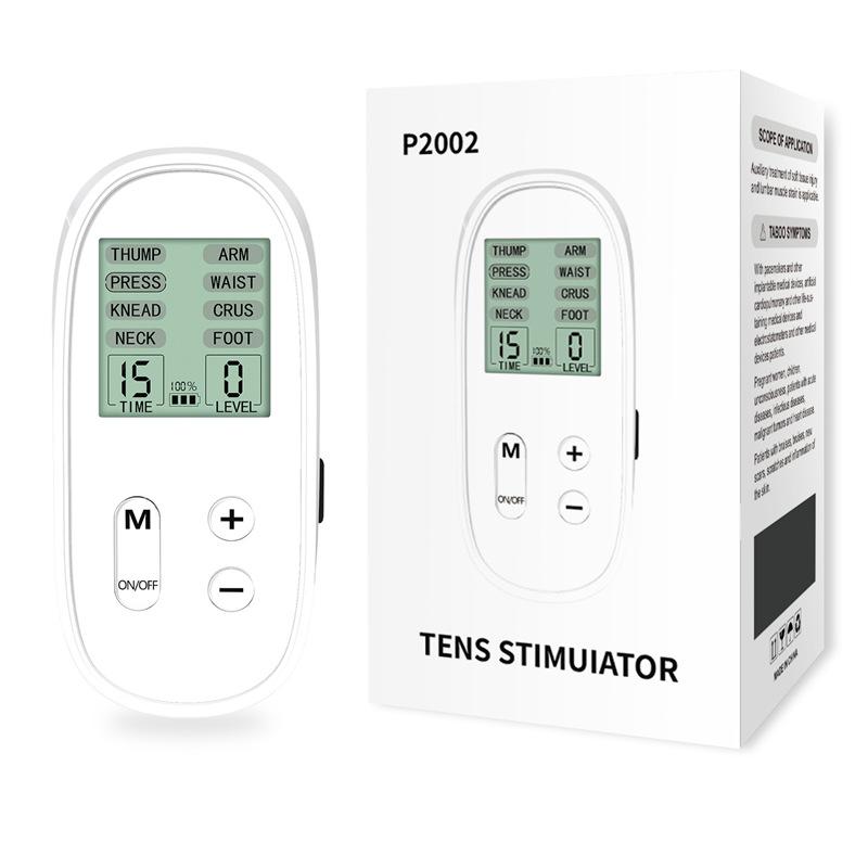 

Физиотерапевтический прибор, Массажер Двойной выход Перезаряжаемый Массажер для всего тела, Многофункциональный Цветной экран Физиотерапевтический прибор