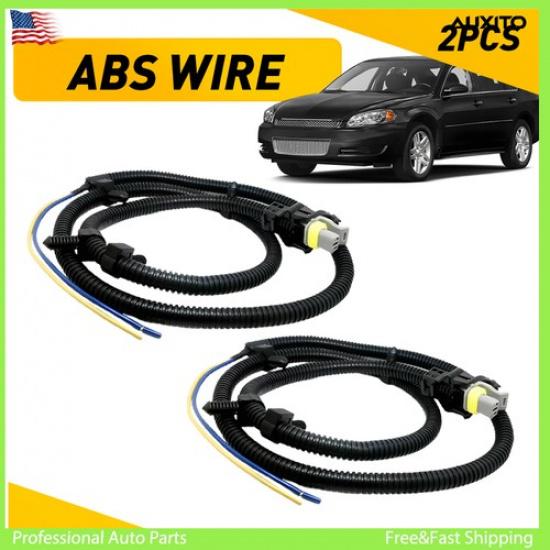 

2PCS ABS Speed Wheel Harness Wire Sensor Fit Buick Cadillac Chevy Pontiac Saturn