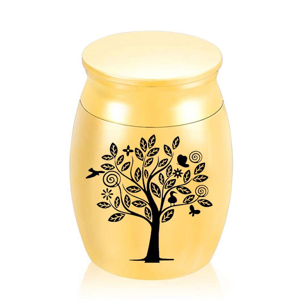 

Premium Aluminum Alloy Pet Memorial Ashes Urn Waterproof Handcrafted StyleD
