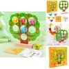 Wooden Birdhouse Puzzle Toy For Kids Educational Brain Teaser And Color Recognition