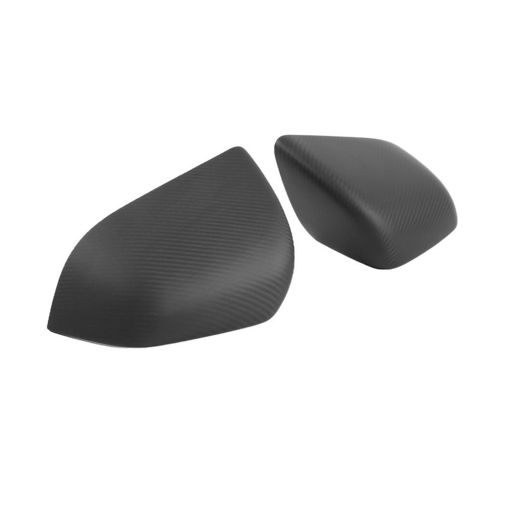 2pcs Side Rearview Mirror Cover Dry Carbon Replacement for 2021+(Light Color )