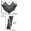 Black And White Organza Embroidery Collar Lace Mesh Lace Diy Sewing Decoration With Clothing Accessories