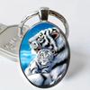 Fashion Alloy Keychain Pendant Round Metal Keyring Durable Lightweight Oval Shape Suitable for Daily Use and Gift Giving Accessory