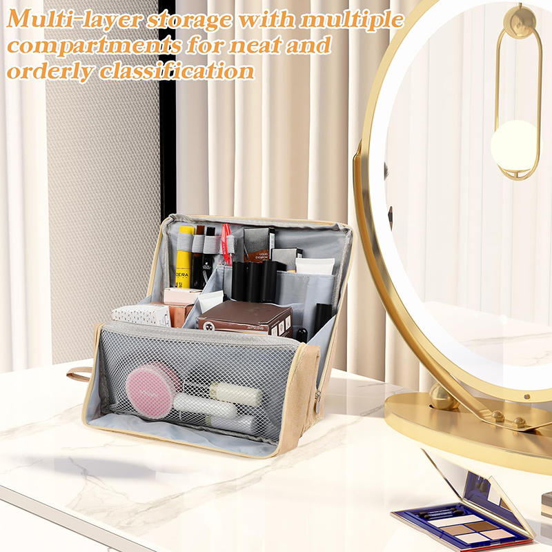 Large Capacity Storage Bag Minimalist Multi-functional Multi-layer High Aesthetic Student Stationery Bag Makeup Bag Storage Bag