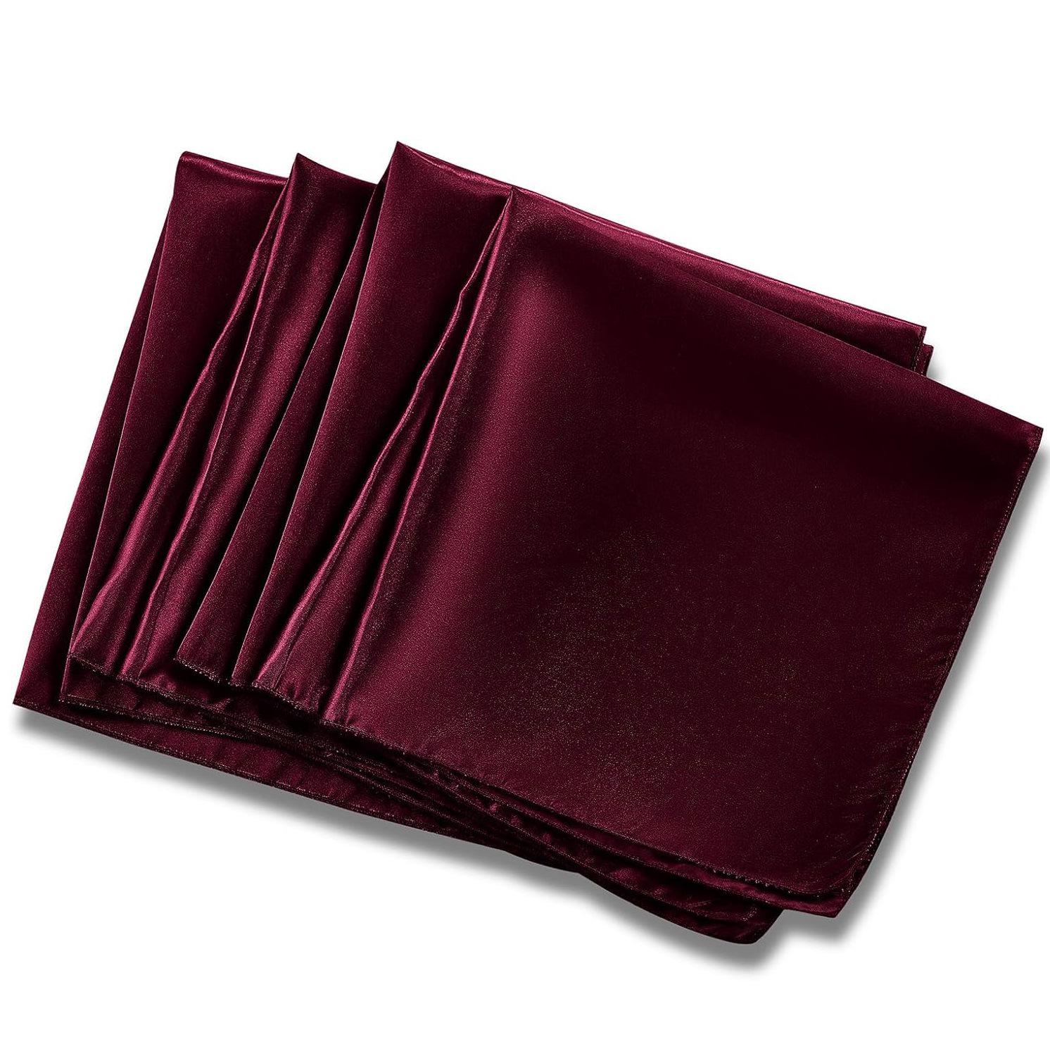 

Роскошная салфетка из сатинового полиэстера для свадеб и праздничного оформления стола 30x30cm (1 PC)