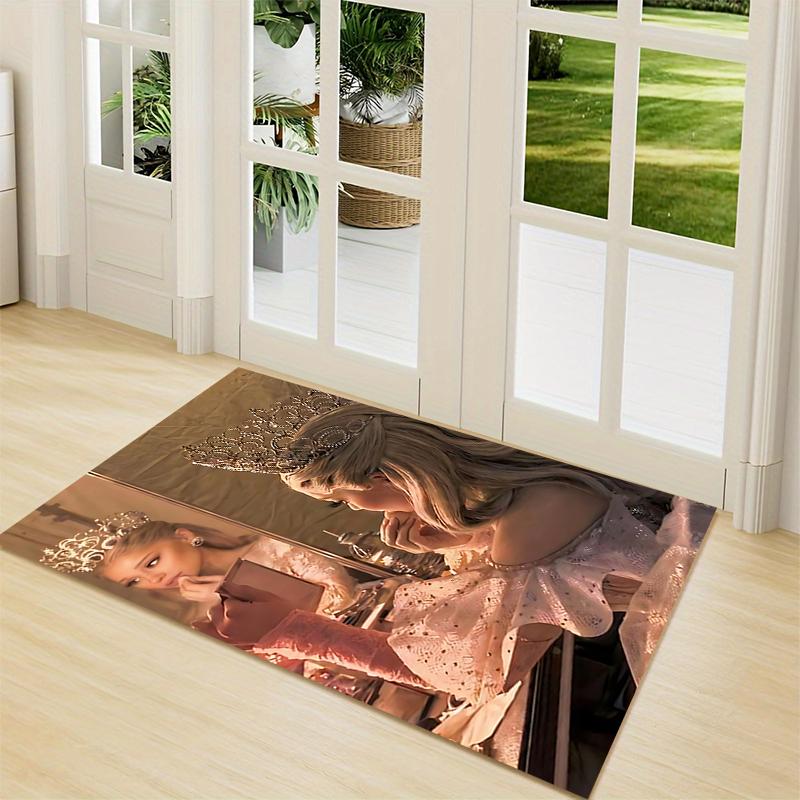 Glamorous Princess Transformation Carpet Rug Soft Washable Antislip Home Living Room Sofa Mats Personalized Christmas Rug