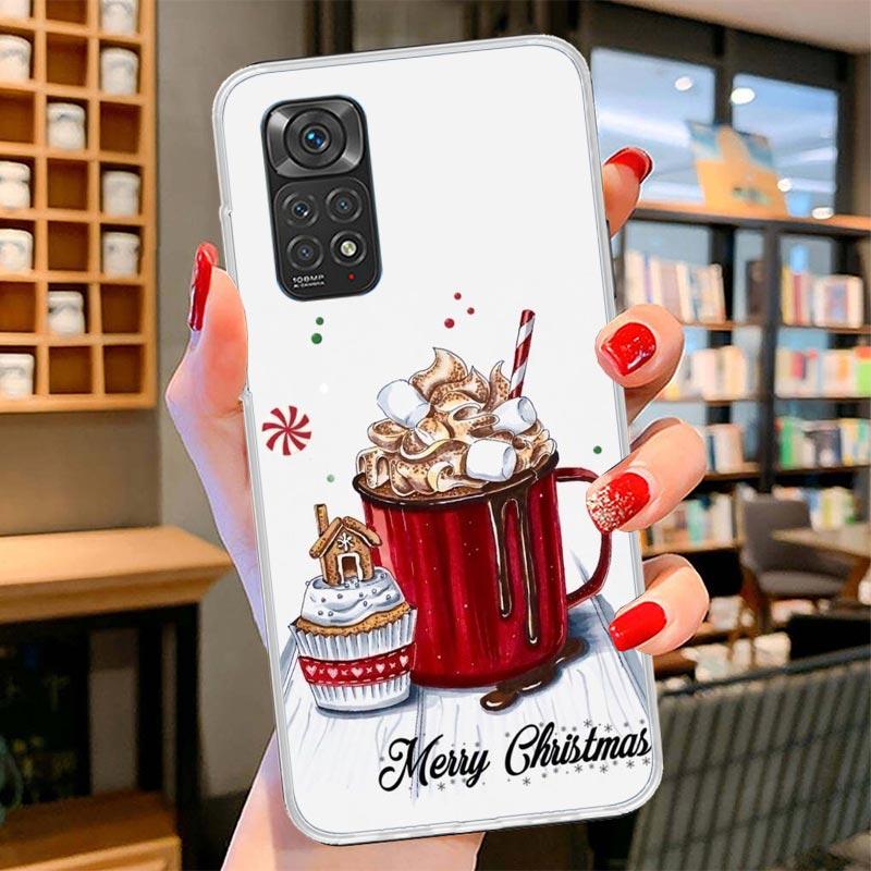 Winter Coffee Christmas Cover Phone Case For Xiaomi Redmi Note 15 14 13 12 11 10 Pro Plus 14S 12S 11S 11T 11E 10S Soft Fundas Sh