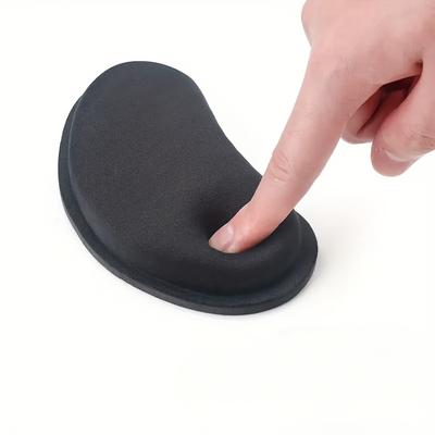 1 unidad de Alfombrilla de Ratón Ergonómica con Soporte para Muñeca y Reposabrazos, Base Antideslizante, Superficie Cómoda de Poliéster para Usuarios de Ordenador, Accesorio de Escritorio para Oficina y Hogar