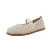 Women's Shoes Summer Breathable Mesh Shoes Fashion Shallow Mouth Single Shoes Women's Casual Flat-soled Shoe Comfort Canvas Shoe