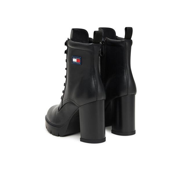 Ankle Boots Tommy Jeans Tjw Lace Up EN0EN02832 Black