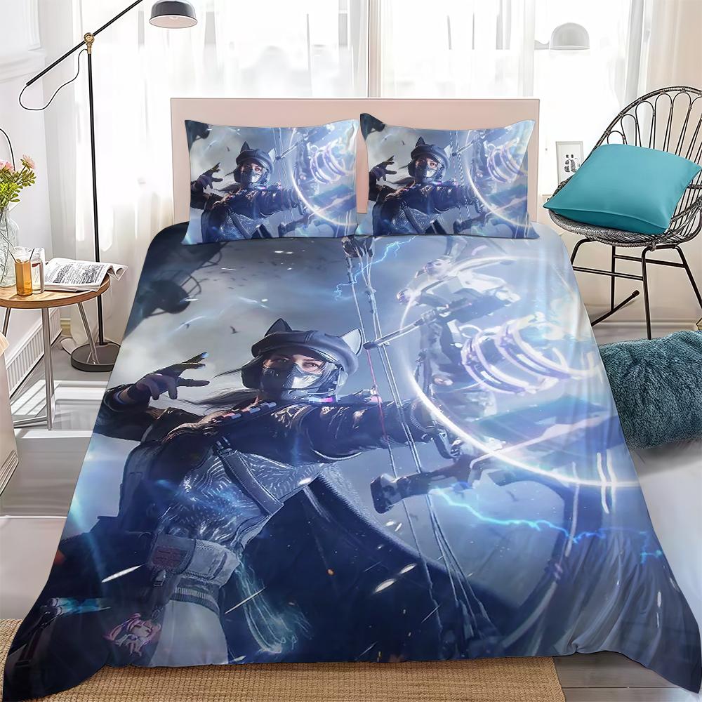 D-Delta Force Game Duvet Cover Set Home Style Bedding Soft Laundry Cotton Bed 3 Piece Set Student Dormitory Gift