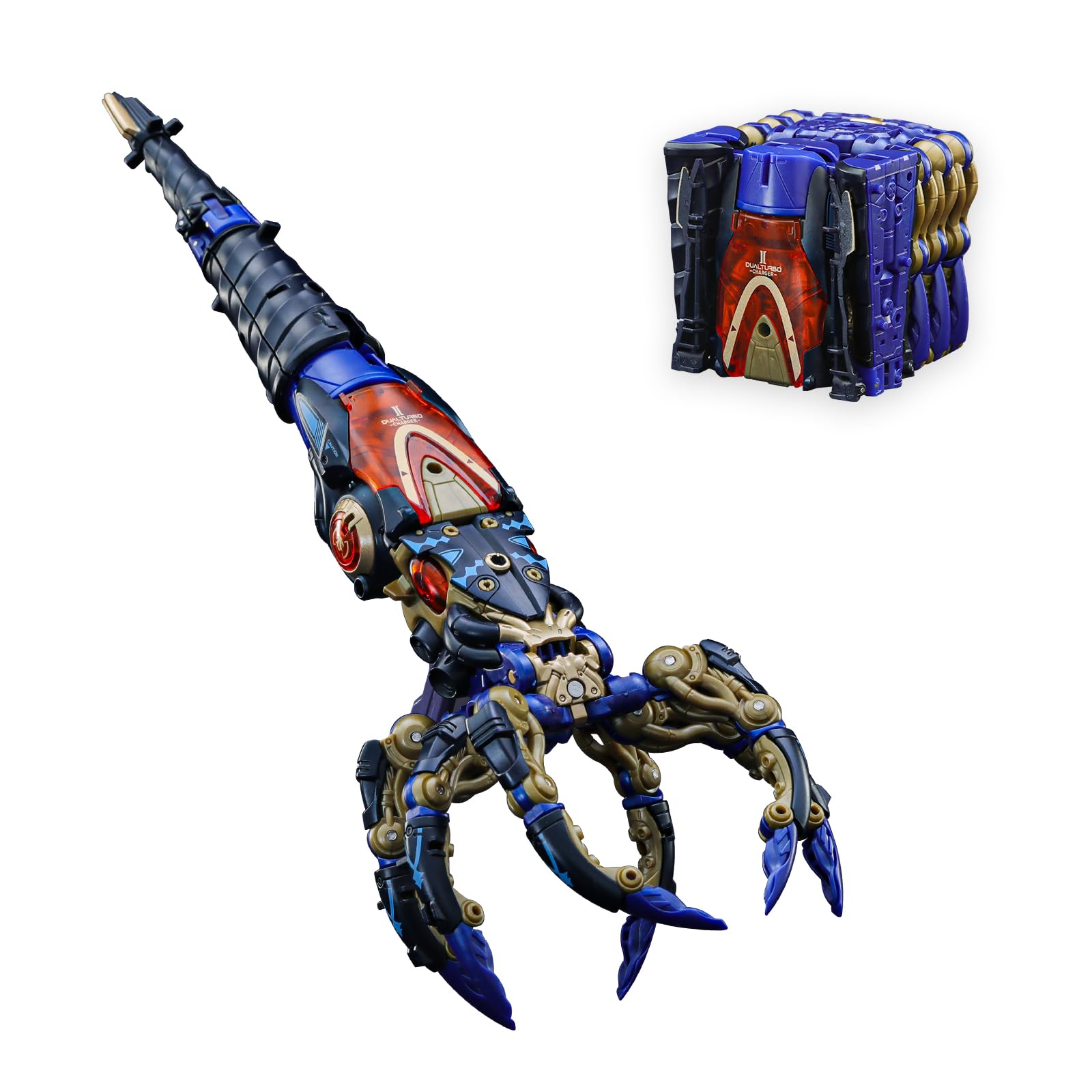 

52TOYS BEASTBOX BB-52 DOWNSPIRAL Трансформирующаяся игрушка, Куб в Водное существо Камероцерас, Раскрашенная Высокоартикулированная Фигурка, Без батареек