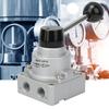 G1 4in Lever Hand Valve Direct Acting Aluminum Alloy 3 Position 4 Way VH200 02 0 8kgf cm²