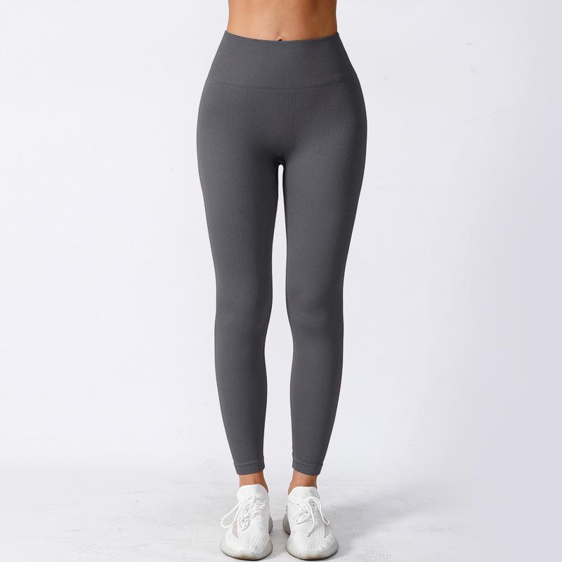 Yingshang Women's High Waist Seamless Yoga Pants - Hip Lift, Tight, High Elastic, Perfect for Running and Fitness, Autumn Wear.
