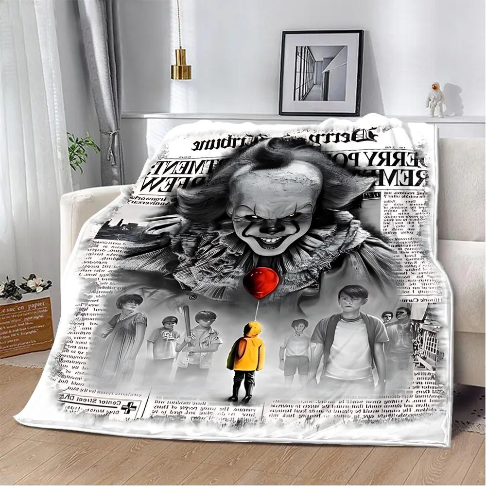 Horror Movie Halloween Printed Blanket Picnic Warm Soft Comfortable for Home Travel Bed Birthday Gift