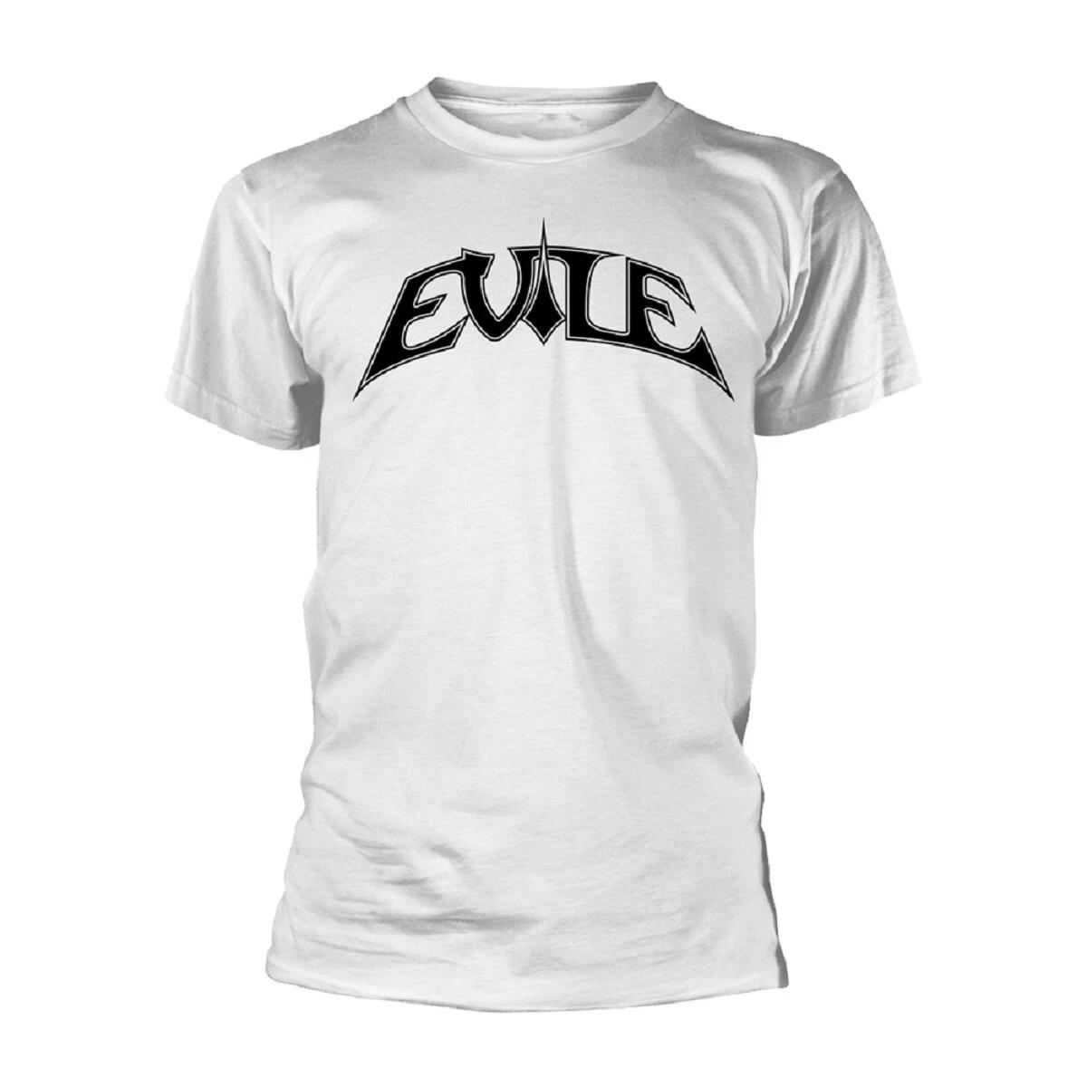 Evile  Logo  White T shirt - NEW M