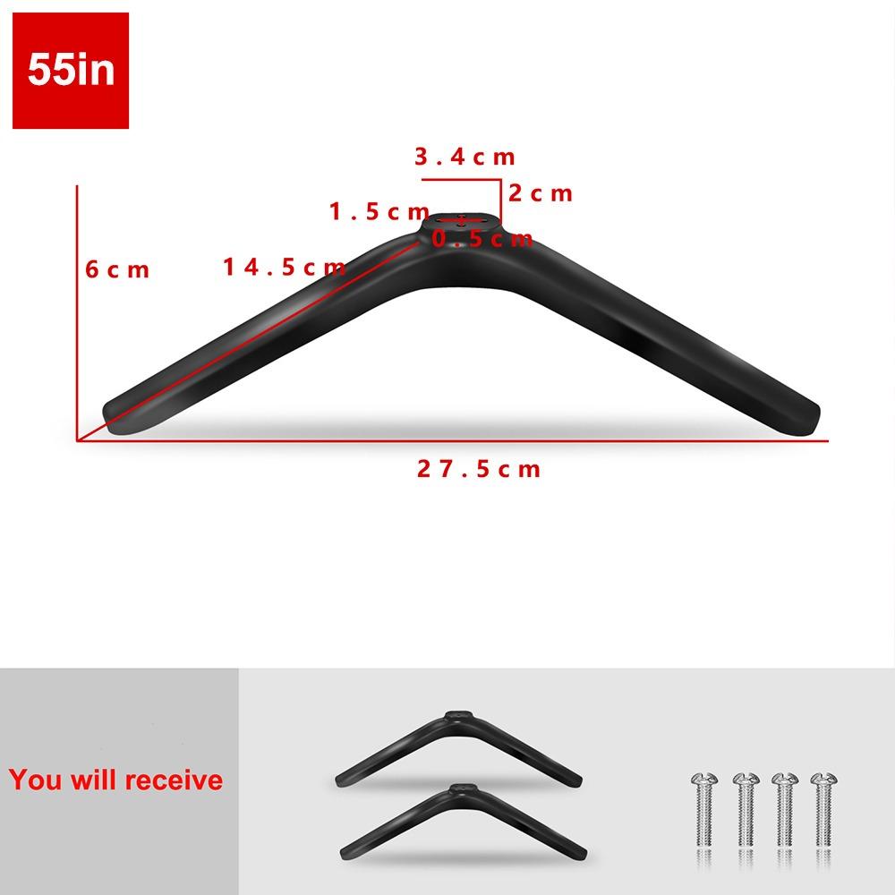 Neuer Universal TV Basisständer Beine Mit Schrauben Schwarz TV Ständer Basis Halterung Tischplatte Verstellbare Hardware Schlafzimmer