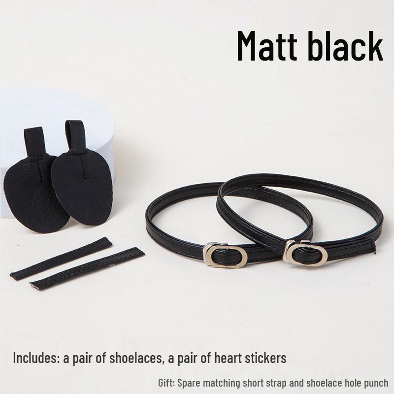 Non-Slip High Heel Strap with Suede Matte Finish - Secure Tie-Up Buckle Design