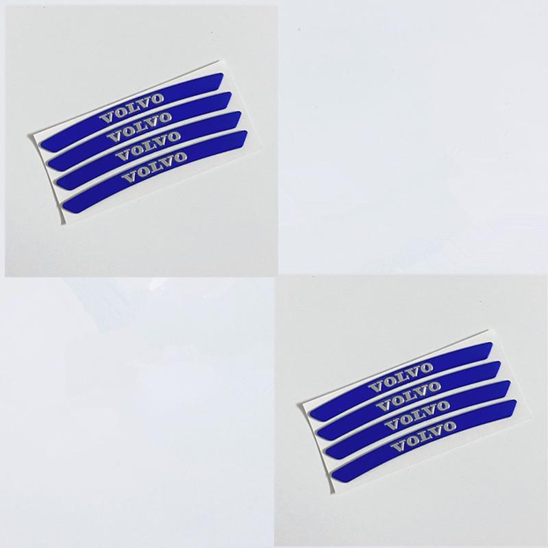 4PCS Volvo Wheel Sticker is suitable for the tire labeling of Volvo s90xc60s60lxc40xc90v90cc wheel metal modified car.