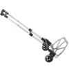 Aluminium Folding Hand Truck Trolley, Heavy Duty Foldable Sack Cart with Adjustable Telescoping Handle, 70KG Load Capacity