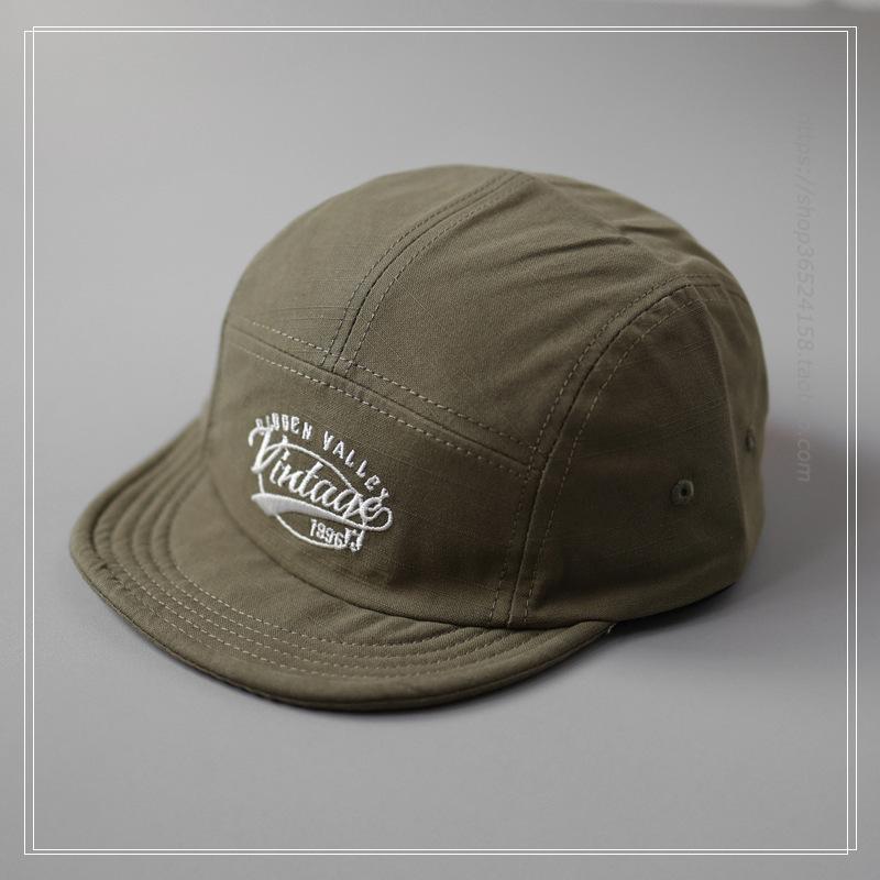 Couple's 5-Panel Reverse Brim Baseball Cap Women's Men's Soft Brim Niche Sun Hat Outdoor American-style Trendy Snapback