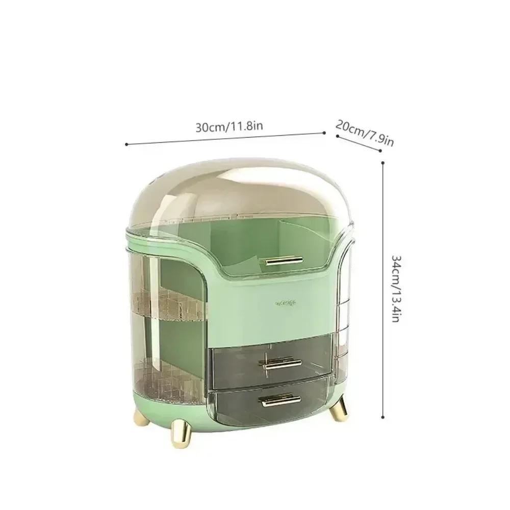 Cosmetic Storage Box Makeup Organizer Box Large Capacity Dustproof Desktop Drawer Make Up Drawer Container Jewelry Lipstick Boxs