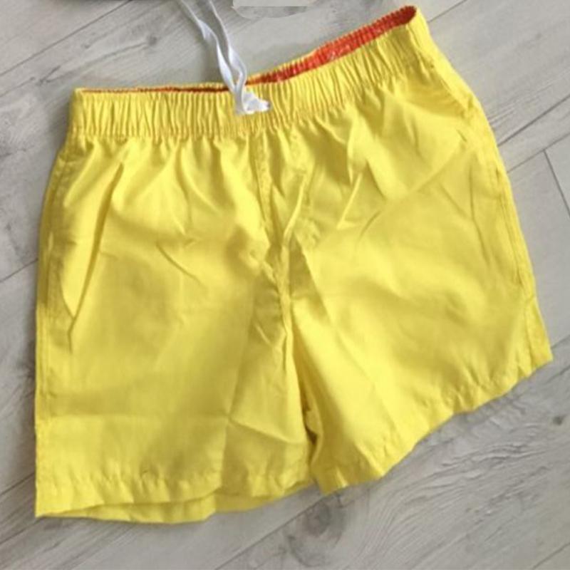 Men Shorts Quick-drying Beach Sports Casual Short Pants Solid Color Loose Swimming Fitness Cropped