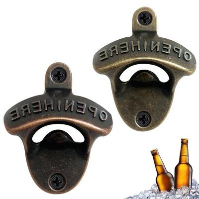 Wandmontierter Bierflaschenöffner aus Legierung im Landhausstil für gesellige Runden zu Hause