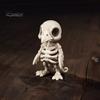Creative Resin Alternative Statues 3D Printed Gothic Vulture Skeleton Figurine,Spooky Bird Skull Statue, Mini Personalized Interior Decor Micro