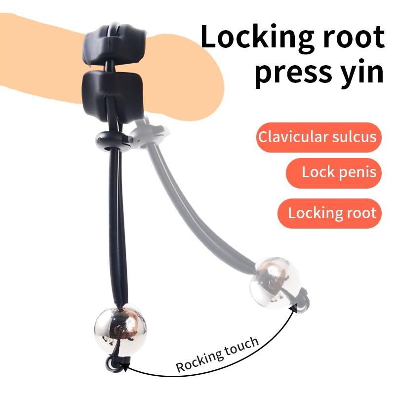 Bdsm Male Penis Ring Exercise Device Weight Bearing Penis Extender Enlargement Stretcher Ball Semen Lock Adult Sex Toys for Men