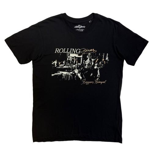 The Rolling Stones Unisex Adult Beggars Banquet Script T-Shirt