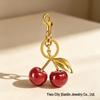2026 European Cherry Bag Charms: Elegant High-End Keychains for Women