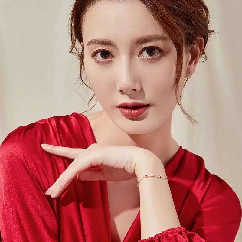 Double Side Enamel Heart Chain Chic Bracelet Bangle Gift Stainless Steel Fashion Charm Korean Golden Jewelry Women