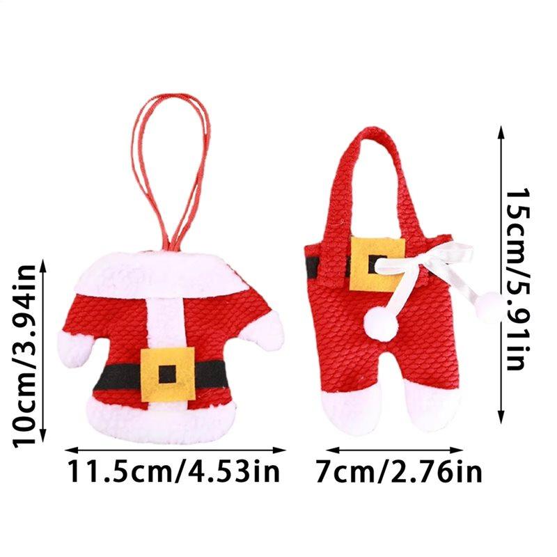 HHO-Christmas Decorator Silverware Bags Ornament Tableware For Dining Table Restaurant Hotel Banquets