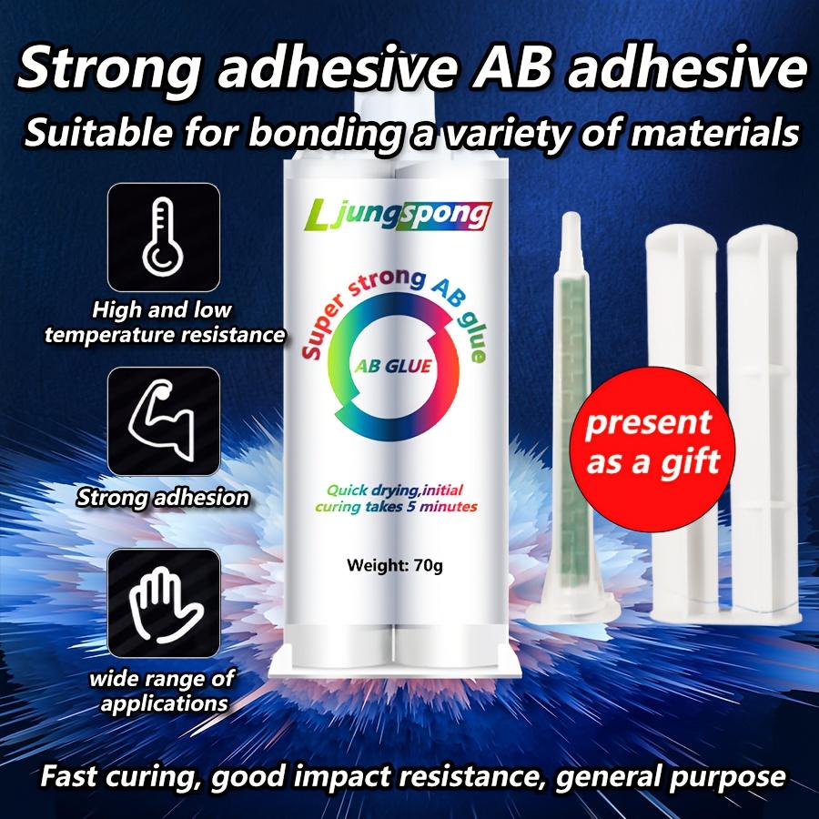 Cola Epóxi AB Super Forte-Adesivo em Gel Rápido e à Prova d'Água, Colagem Versátil de Metal, Plástico, Cerâmica, Vidro-Adesivos em Recipiente Tubo