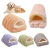 Cat Nest Bed Winter Warm Pet Cave Indoor Cats Padded House Tent Soft Plush Pet Bed Removable Washable for Cats And Puppies