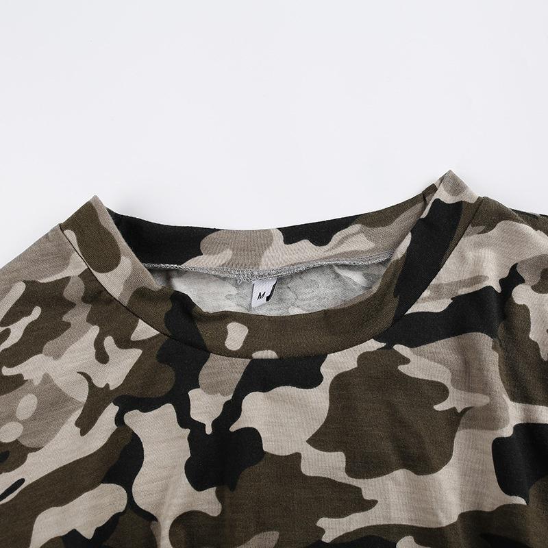 Buy Women Camouflage Print Crop Top 